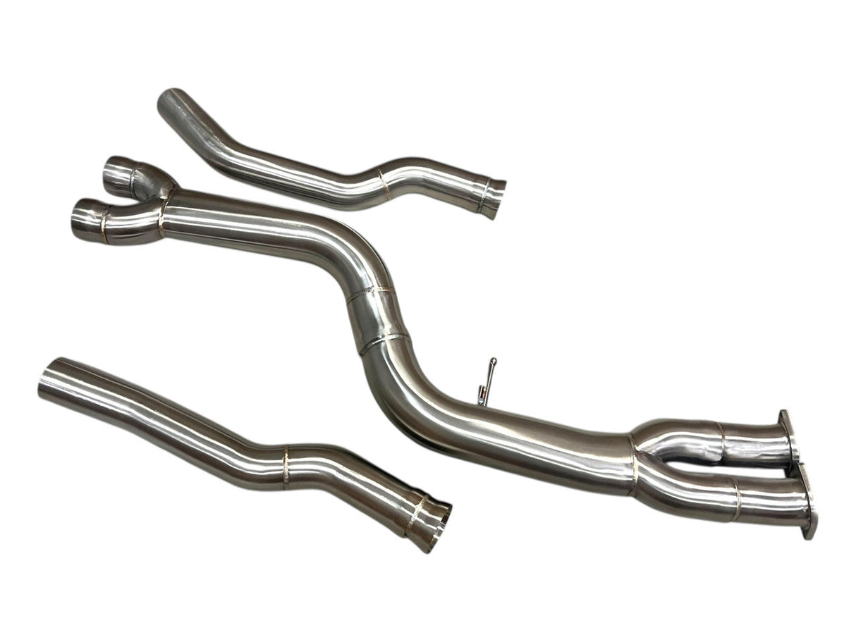 MAD Single Midpipe Non-Resonated W/ Brace - BMW F87 M2C