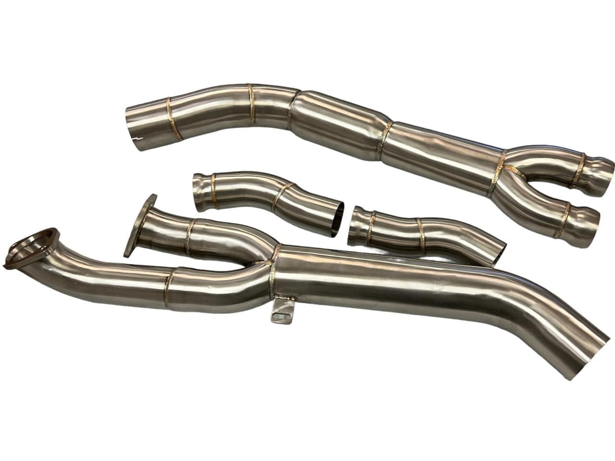 MAD US G8x M3 M4 S58 Resonated Single Midpipe (Brace Included)