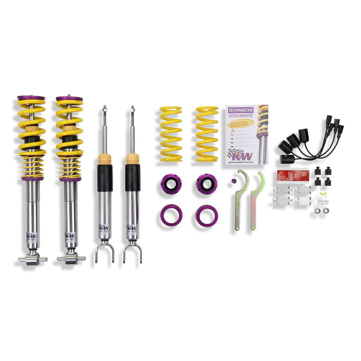 KW Suspensions KW V3 Coilover Kit - Cadillac CTS, CTS-V, for vehicles not equipped with magnetic ride