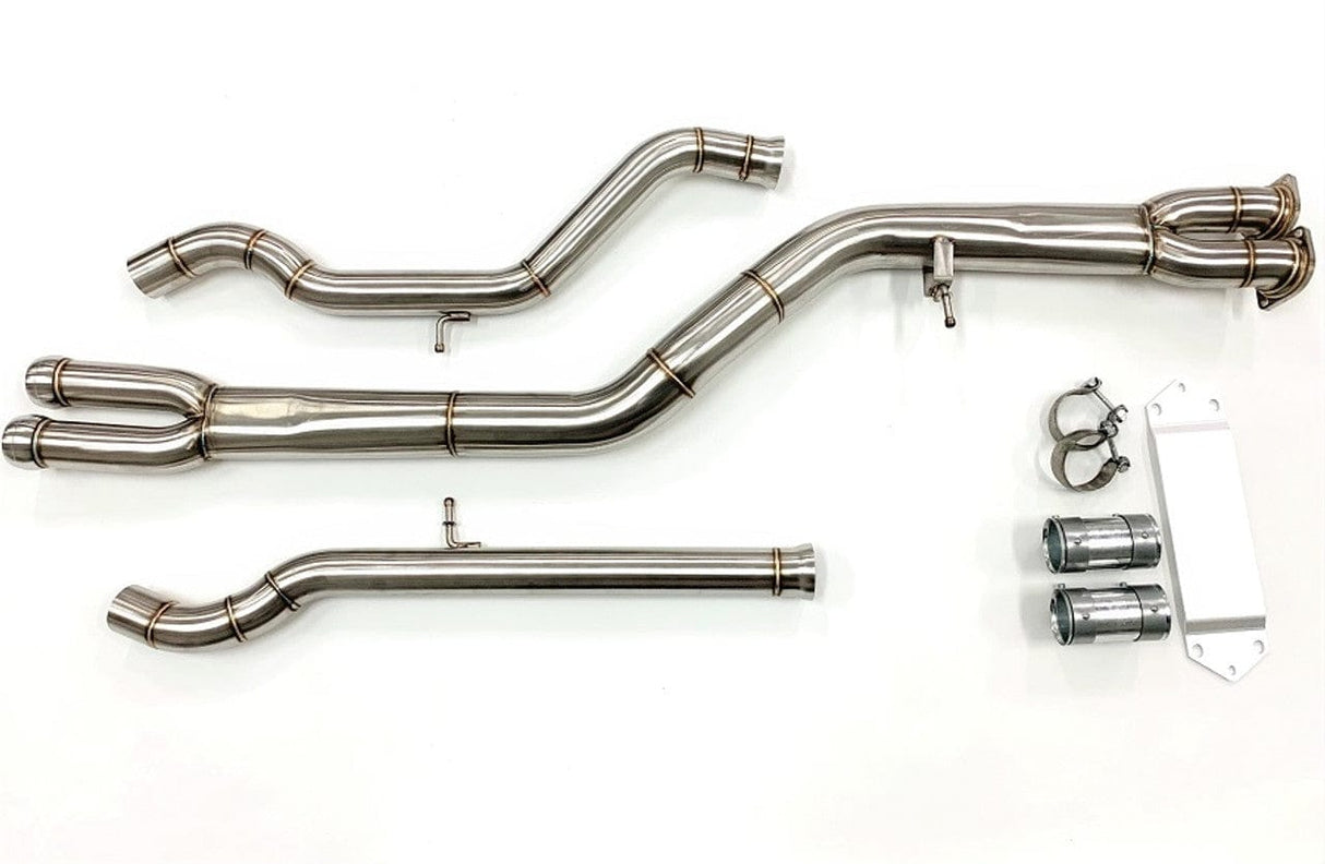MAD US F8x M3 M4 Single Midpipe (Brace Included)