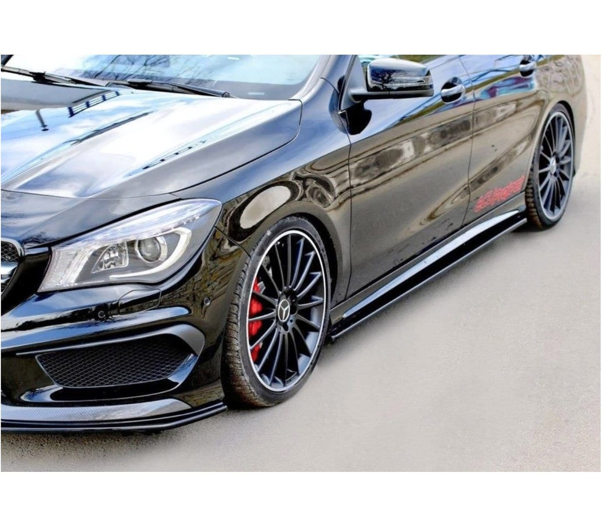 Maxton Design Side Skirts Diffusers Mercedes CLA 45 AMG C117/A45 AMG W176 (Preface)