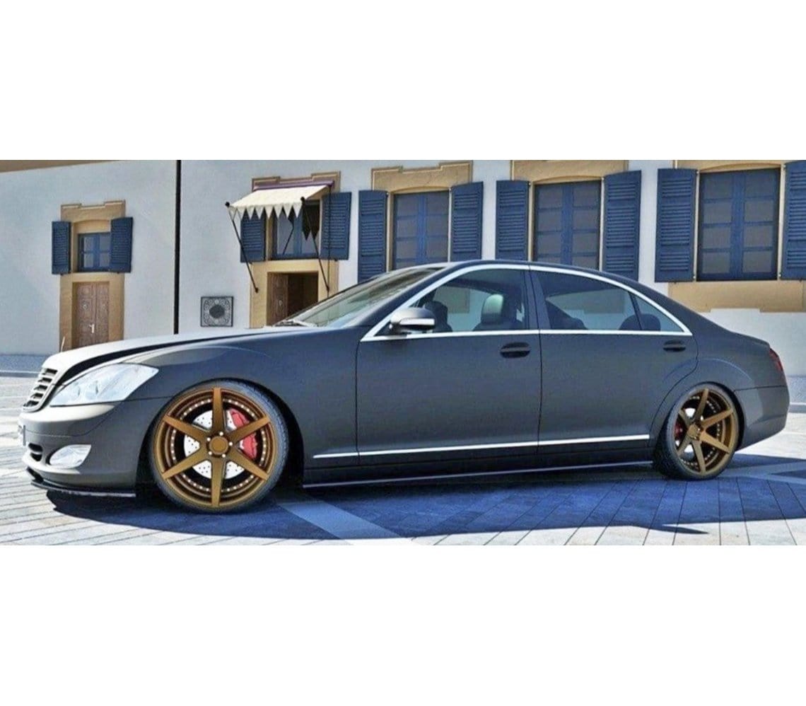 Maxton Design Side Skirts Diffusers Mercedes S-Class W221 Long