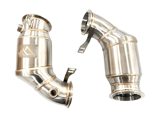 MAD US F90 M5 F92 M8 Downpipes S63R Primary Catted (200 Cell)
