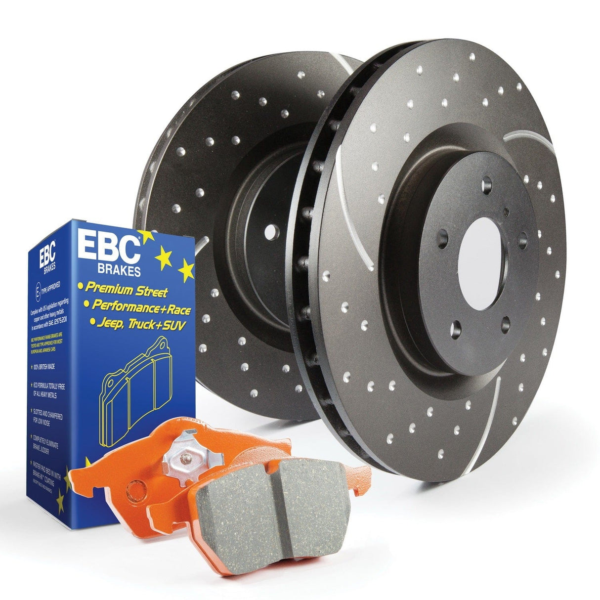 EBC S8 Kits Orangestuff Pads & GD Rotors (Front) (NLA)