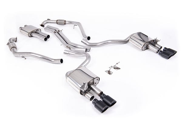 Milltek Quad Outlet Resonated Cat Back Exhaust - Audi B9 S5