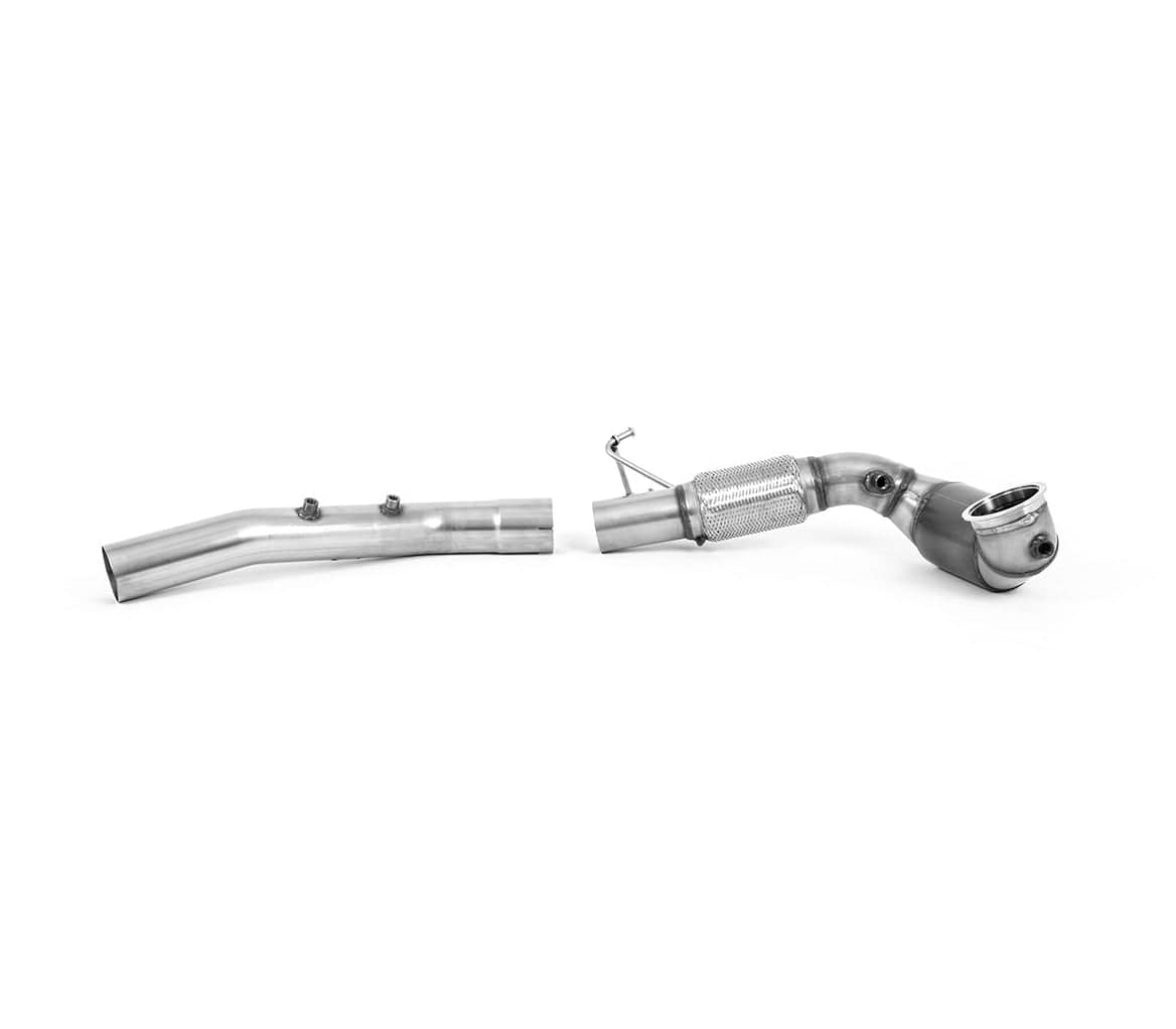 Milltek Large Bore Downpipe and Hi-Flow Sport or Race Cat - VW Mk8 GTI