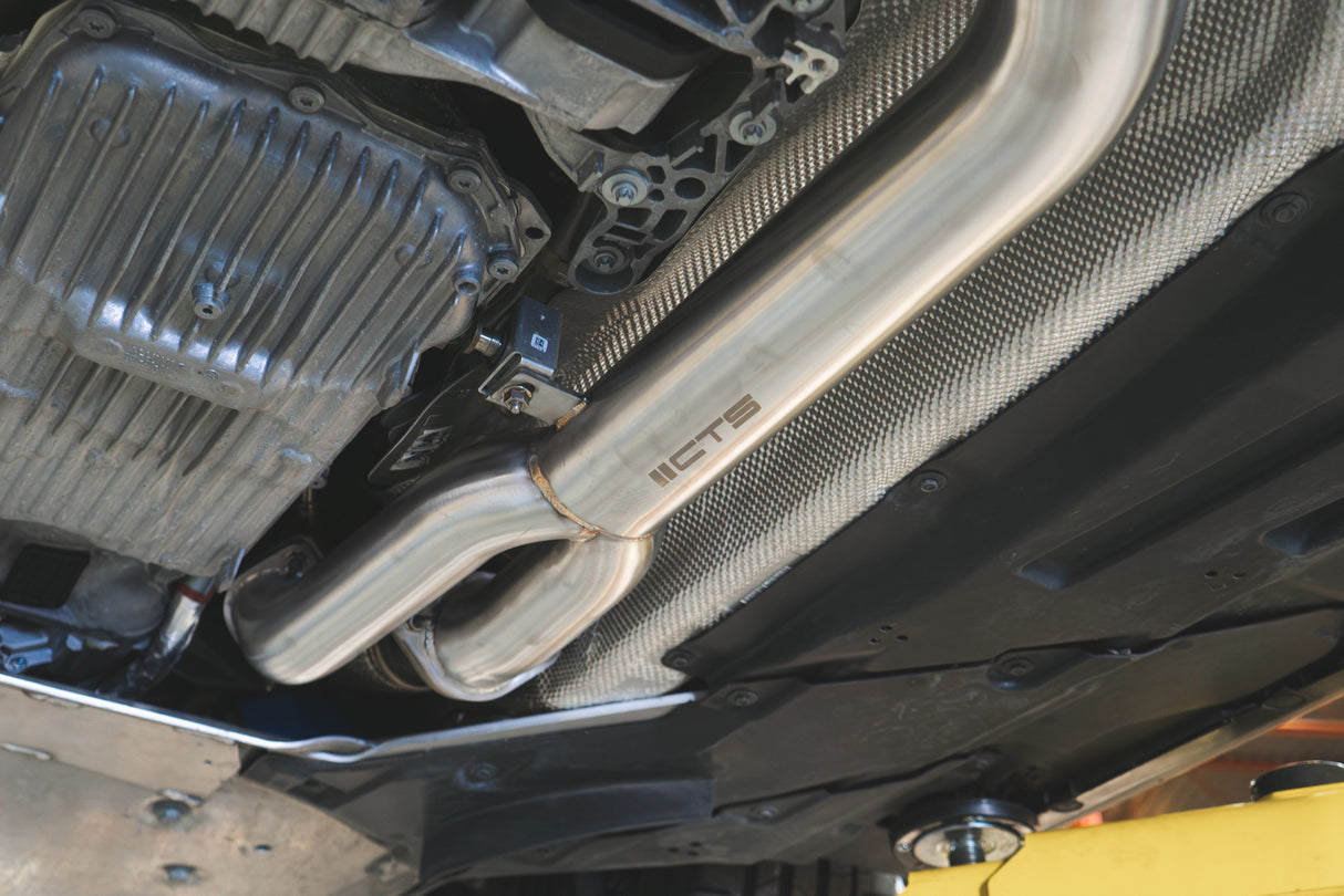 CTS Turbo BMW S58 G80 M3/G82/G83 M4 Single Mid Pipe with Brace