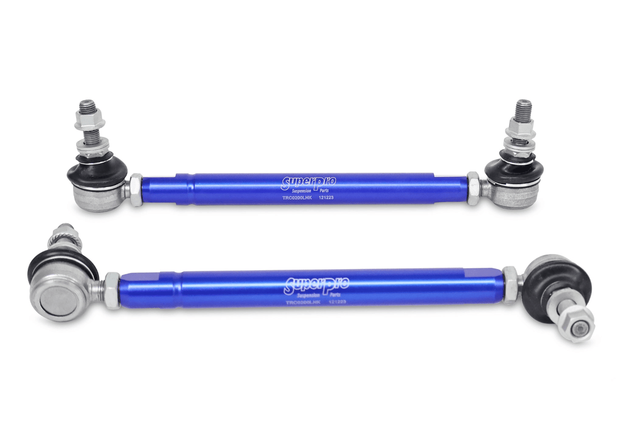 SuperPro Front HD Adjustable End Link Set (10mm Studs 254mm to 305mm) - BMW / E39 / E9X / E46 / 3-Series / 5-Series
