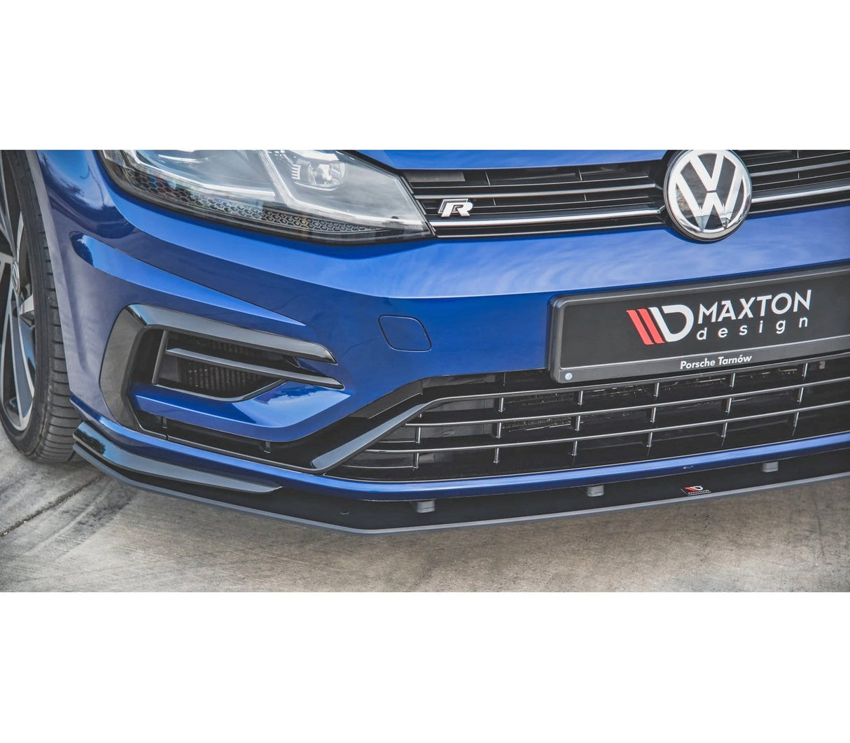 Maxton Design Racing Durability Front Splitter VW Mk7.5 Golf-R
