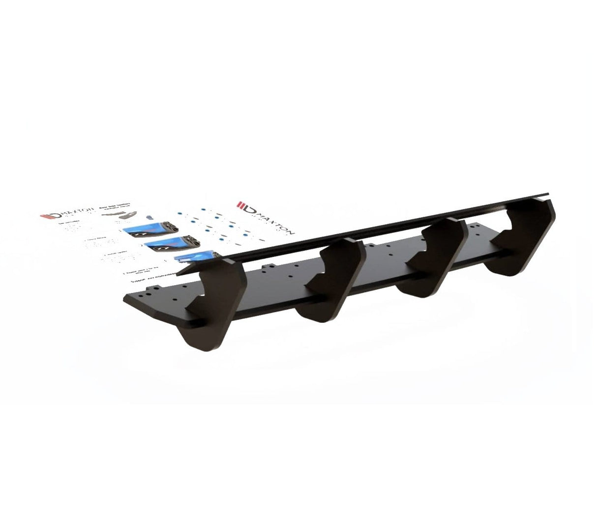 Maxton Design Racing Durability Rear Diffuser VW Mk7.5 Golf-R