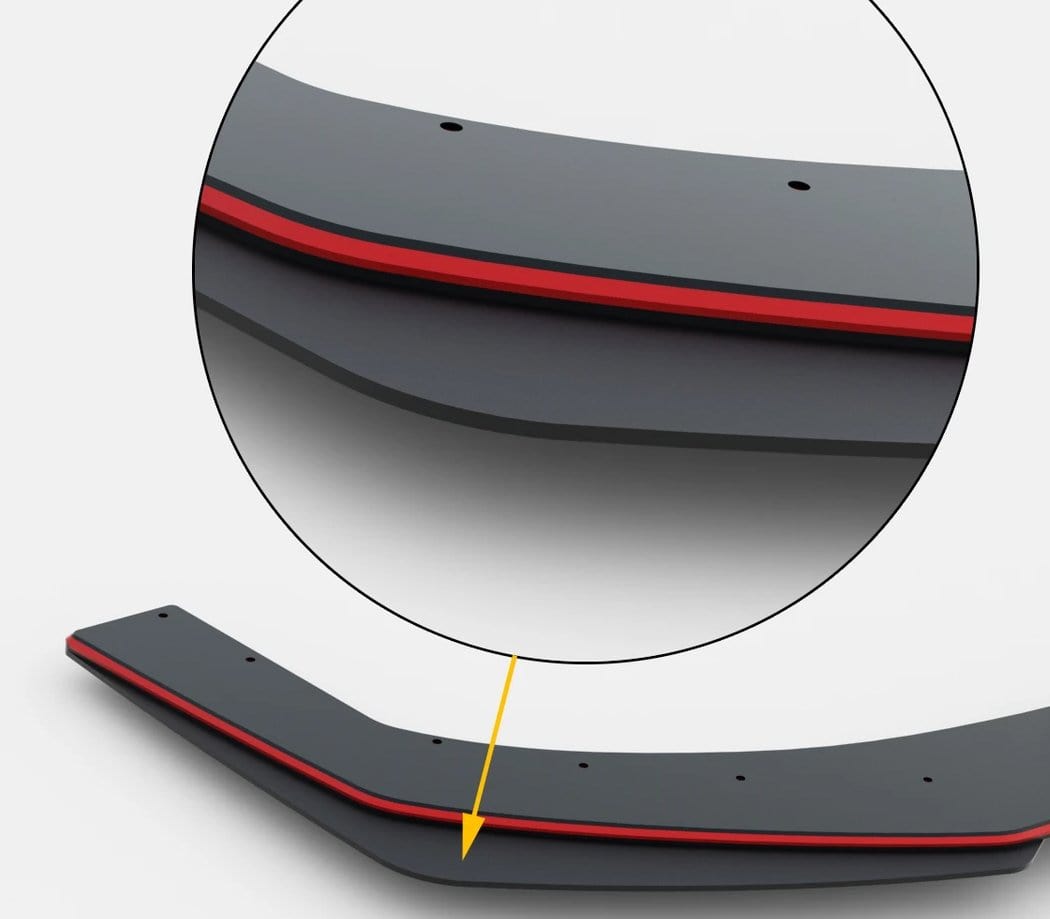 Maxton Design Racing Durability Side Skirts Diffusers + Flaps VW Mk7.5 Golf-R