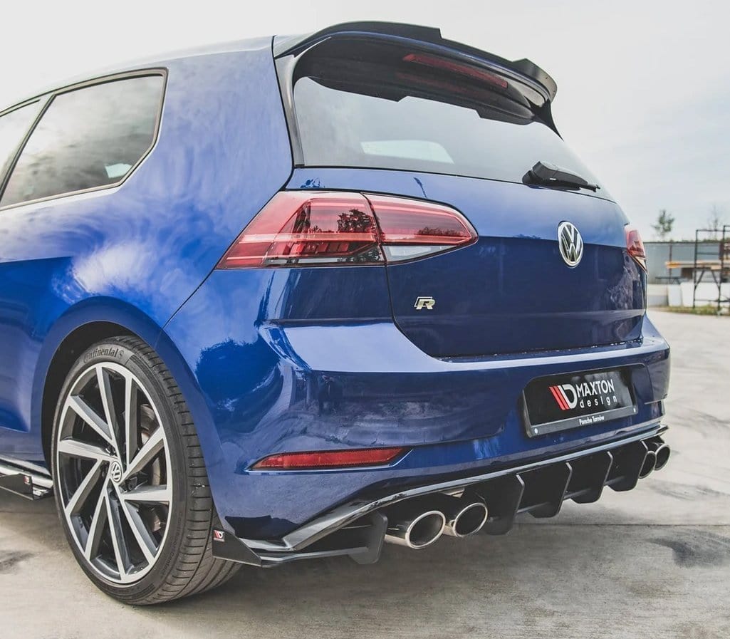 Maxton Design Racing Durability Rear Side Splitters + Flaps VW Mk7.5 Golf-R
