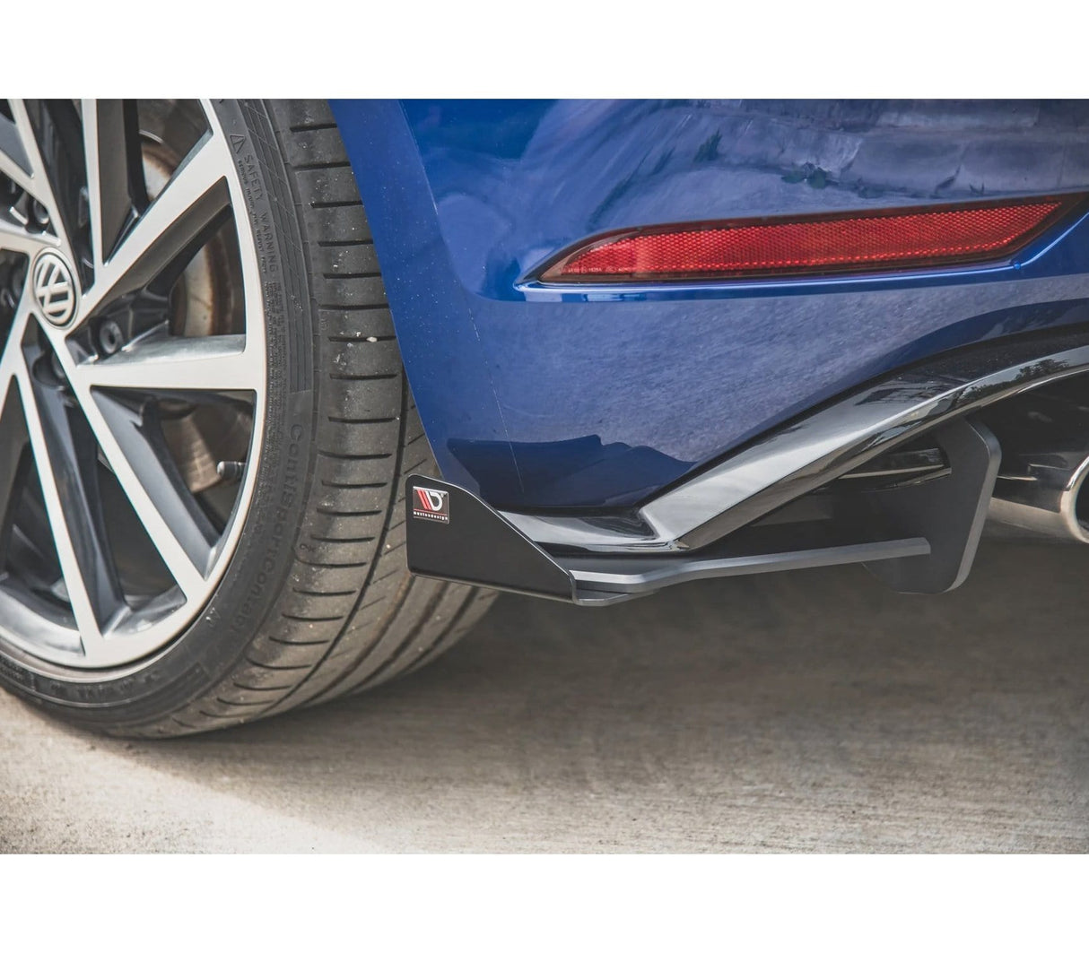 Maxton Design Racing Durability Rear Side Splitters + Flaps VW Mk7.5 Golf-R