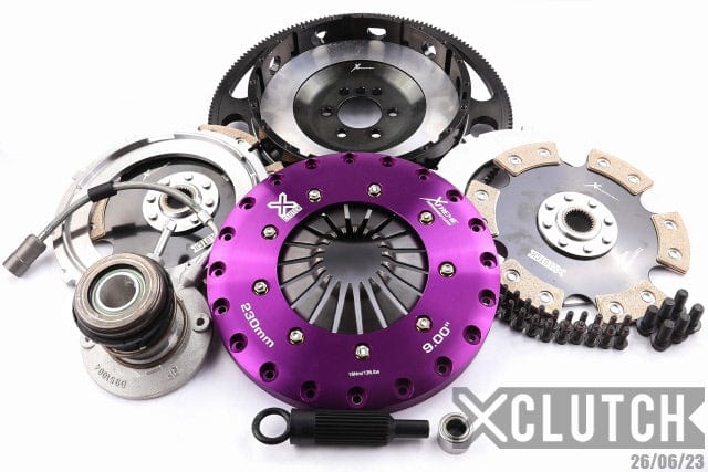 XClutch 97-04 Chevrolet Corvette Indy 500 Pace Car 5.7L 9in Twin Solid Ceramic Clutch Kit (Clutch Slave Cylinder Included)