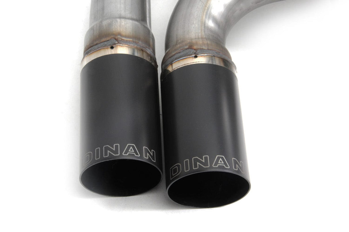 Dinan Free Flow Axle-Back Exhaust (Black Tips) - 2016-2020 BMW 330i/430i