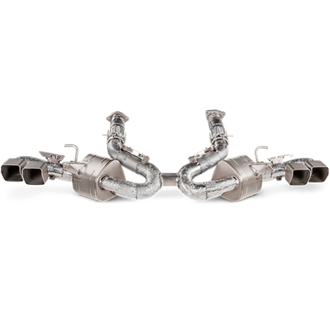 Akrapovic 2020 Chevrolet Corvette Stingray (C8) OPF/GPF Slip-On Line (Titanium) w/ Titanium Tips