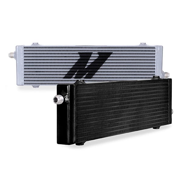 Mishimoto Universal Cross Flow Bar and Plate Oil Cooler, Large, Black