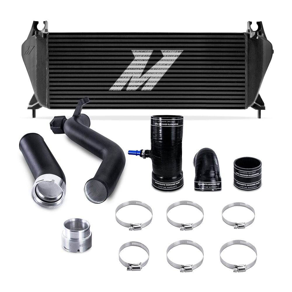 Mishimoto Intercooler Kit, fits Ford Ranger 2.3L 2019+, Black Intercooler, Black Pipes
