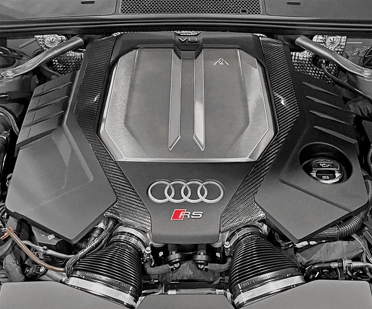 034Motorsport Carbon Fiber Engine Cover Trim - Audi / C8 / RS6 / RS7