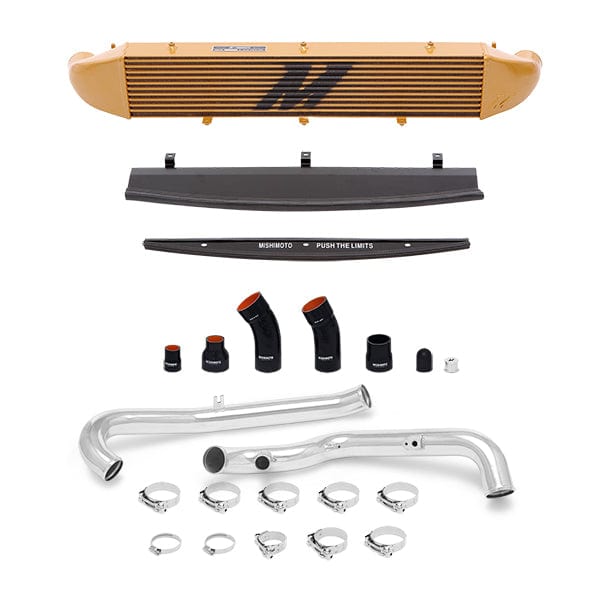 Mishimoto Ford Fiesta ST Intercooler Kit, 2014-2019 Polished Pipes, Gold Cooler