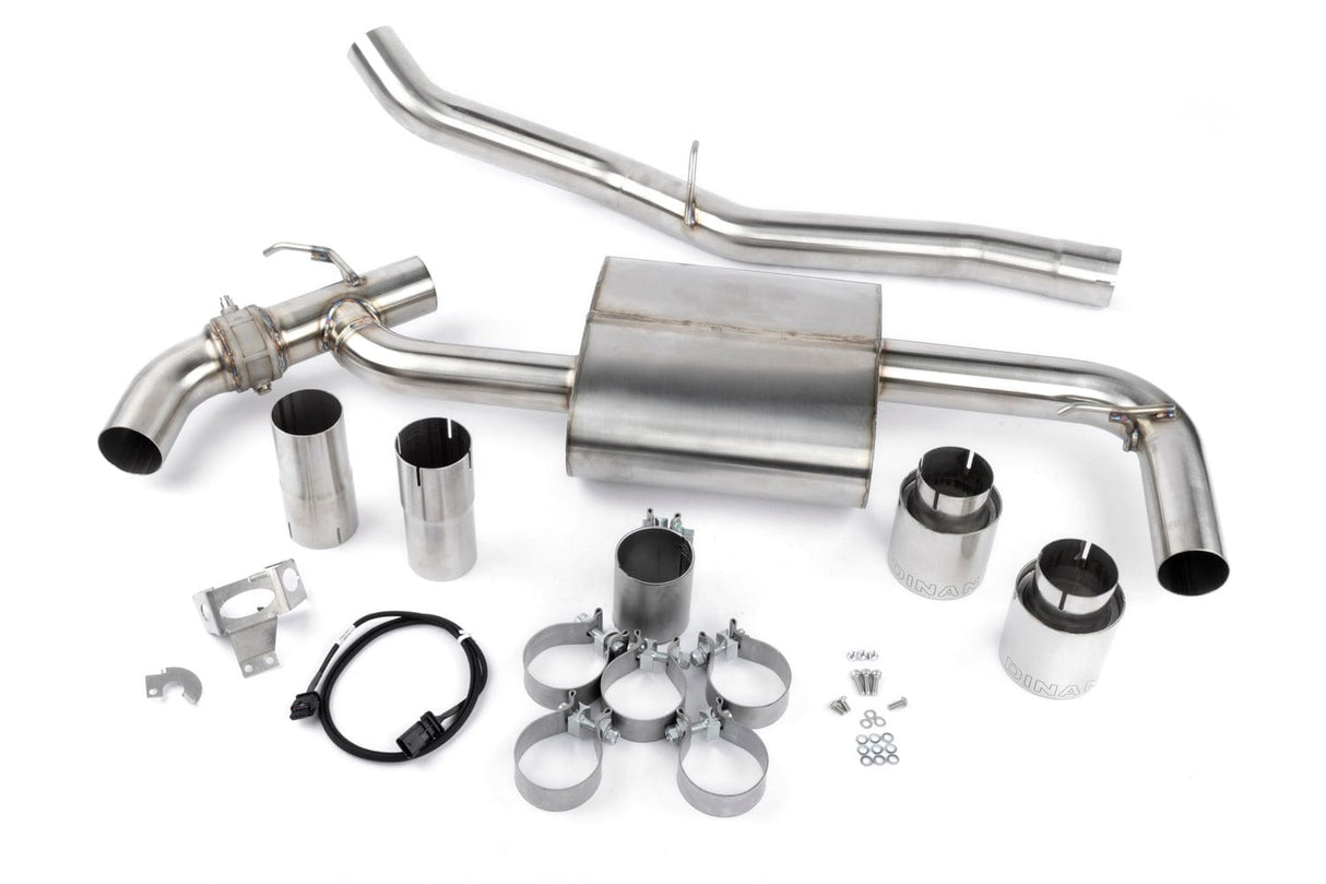 Dinan Valved Axle-Back Exhaust - BMW/MINI / 2016-2022 / X1 / X2 / XDRIVE28I / Clubman JCW / Countryman JCW / ALL4