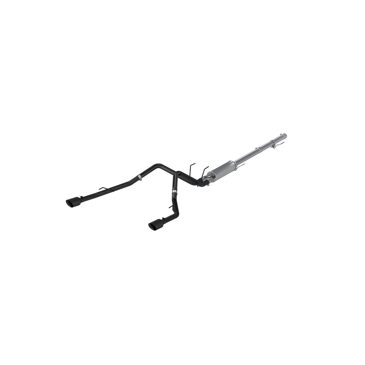 MBRP 09-14 Dodge Ram 1500 5.7L Cat-Back Dual Split Rear (Through Stock Bumper) AL - Black
