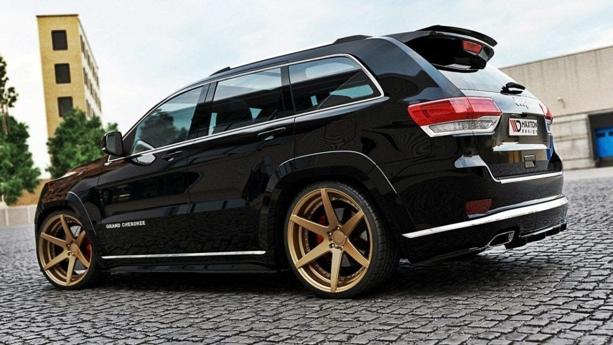 Maxton Design Central Rear Splitter Jeep Grand Cherokee Wk2 Summit Facelift (With A Vertical Bar)