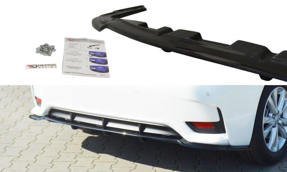 Maxton Design Central Rear Splitter Lexus Ct Mk1 Facelift (With Vertical Bars)