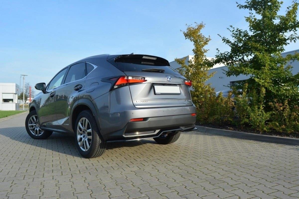 Maxton Design Central Rear Splitter Lexus Nx Mk1 H (With Vertical Bars)