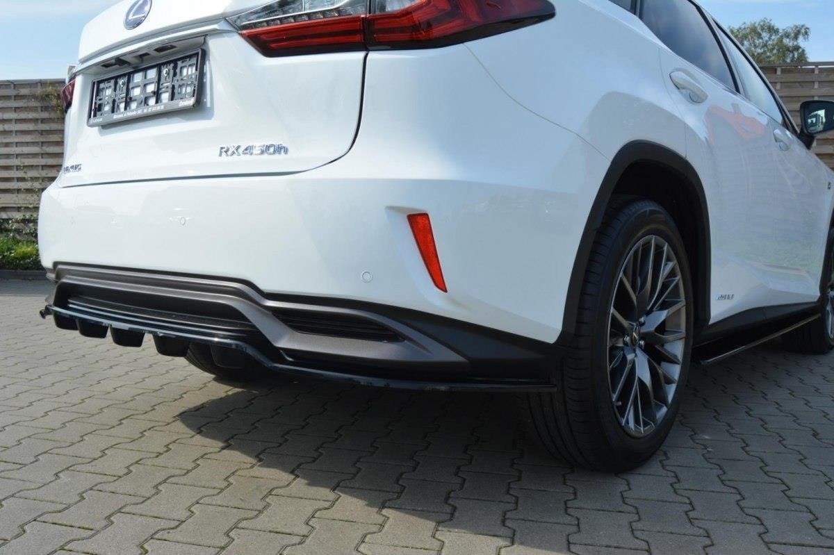 Maxton Design Central Rear Splitter Lexus Rx Mk4 H (With Vertical Bars)