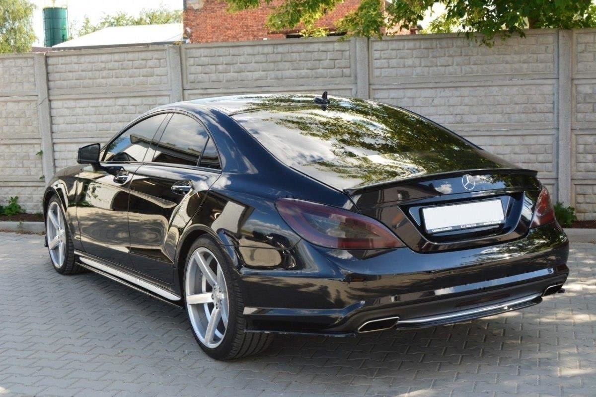 Maxton Design Central Rear Splitter Mercedes Cls C218 (Without A Vertical Bar) AMG Line