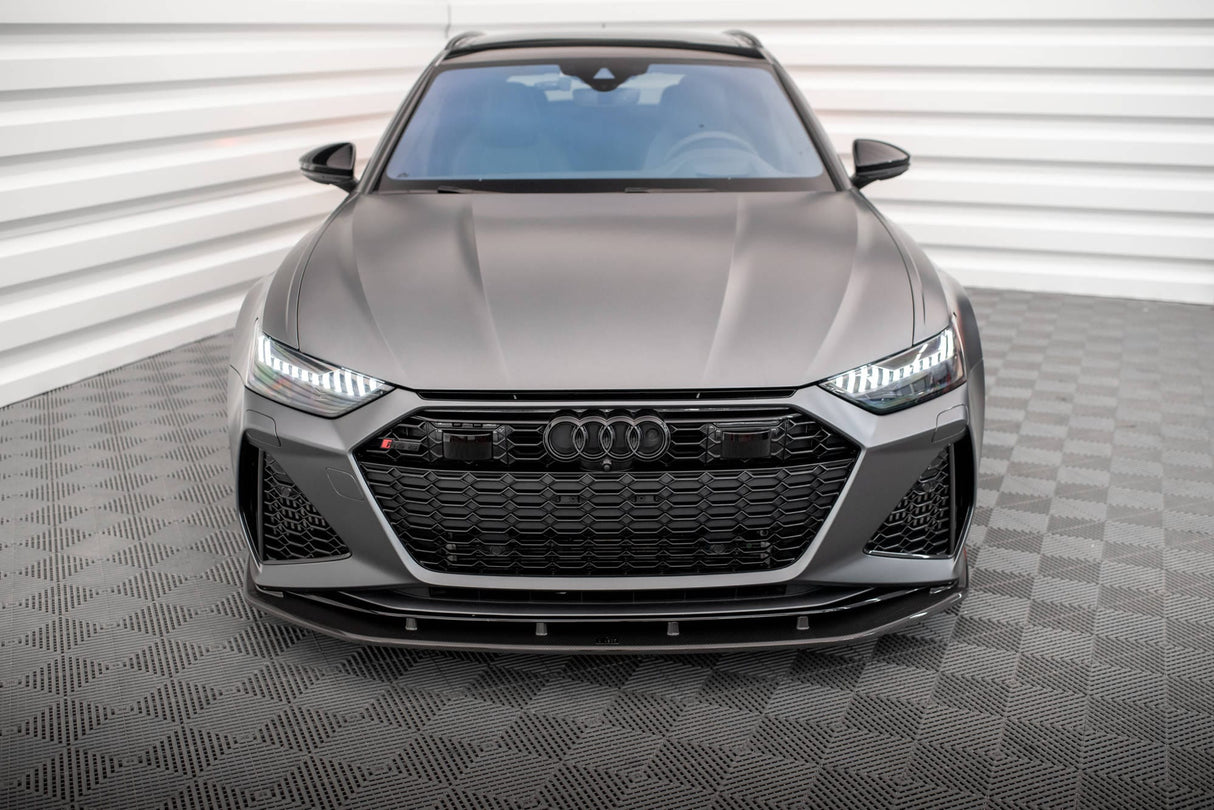 Maxton Design Carbon Fiber Front Splitter - Audi / C8 / RS6 / RS7