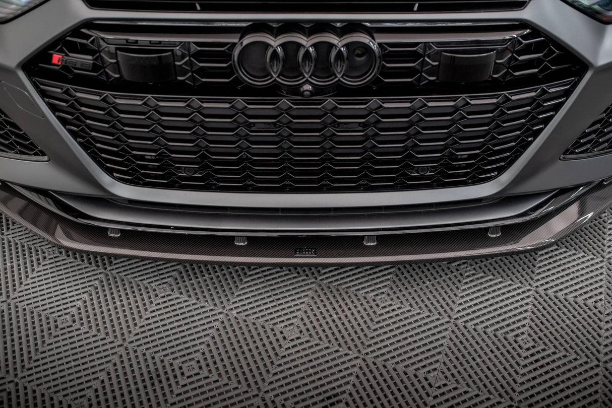 Maxton Design Carbon Fiber Front Splitter - Audi / C8 / RS6 / RS7