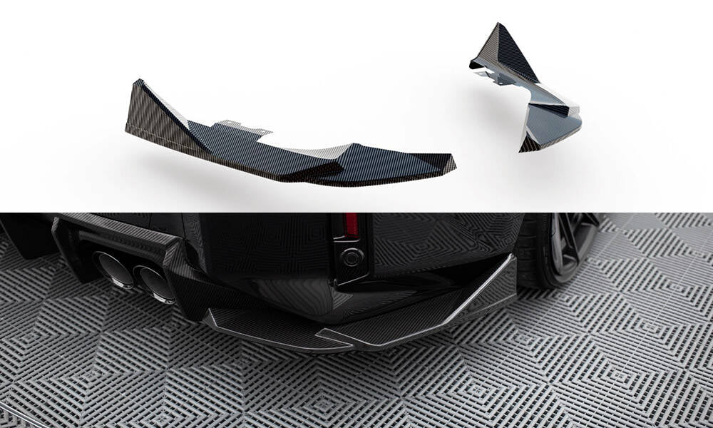 Maxton Design Carbon Fiber Rear Side Splitters BMW M2 G87 (Set For Valance)