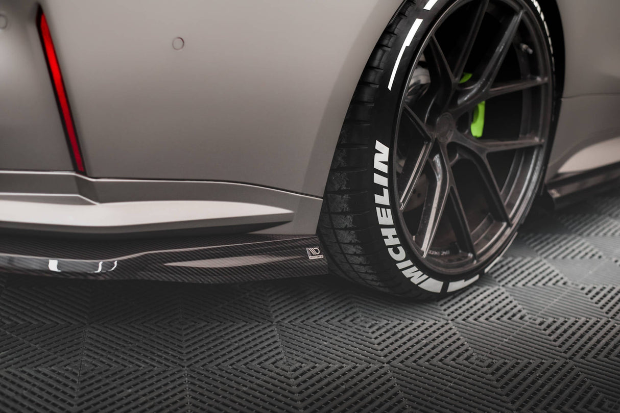 Maxton Design Carbon Fiber Rear Side Splitters BMW M4 G82 (Set For Diffuser Only)