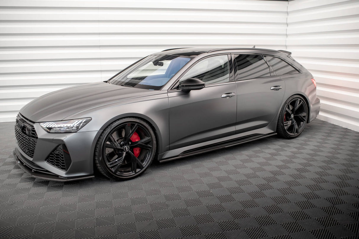 Maxton Design Carbon Fiber Side Skirts - Audi / C8 / RS6 / RS7