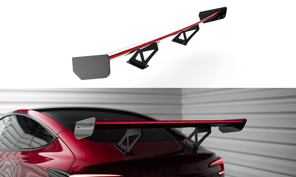 Maxton Design Carbon Spoiler + Led Tesla Model 3