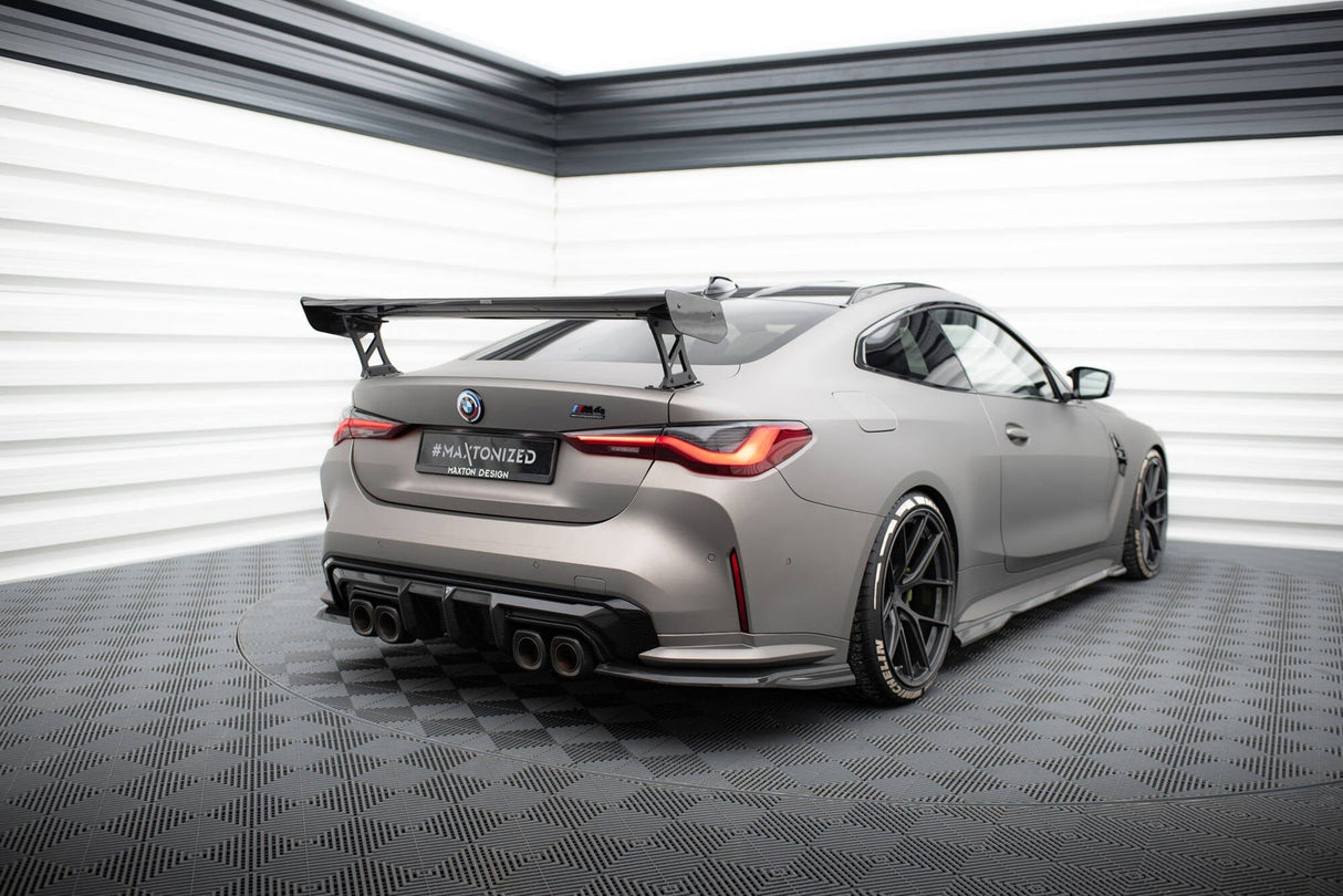 Maxton Design Carbon Spoiler With External Brackets Uprights BMW M4 G82 / M440I G22 / 4 M-Pack G22