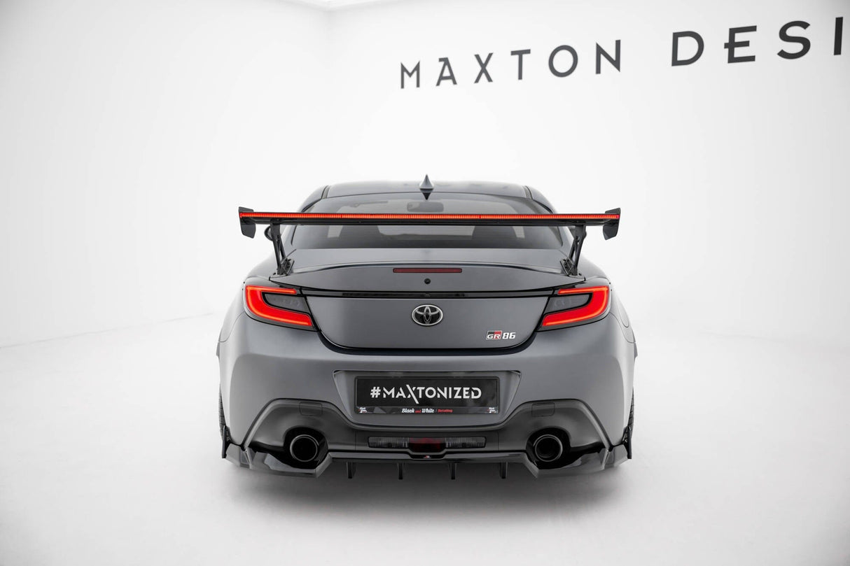 Maxton Design Carbon Spoiler With External Brackets Uprights + LED Toyota GR86