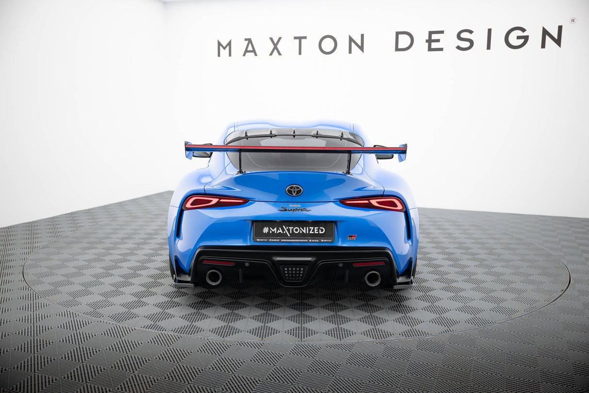 Maxton Design Carbon Spoiler With External Brackets Uprights + Led Toyota Supra Mk5
