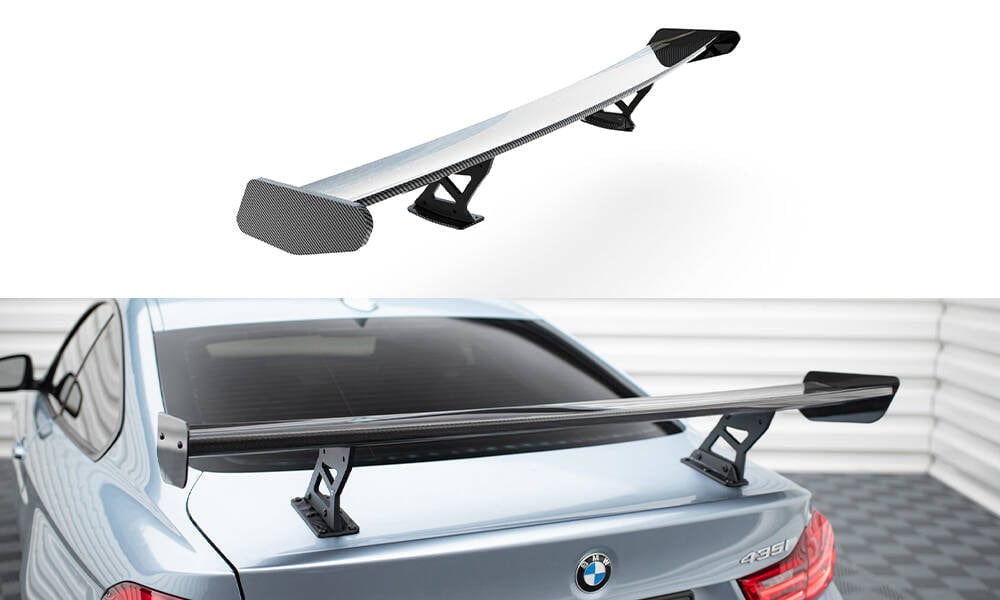 Maxton Design Carbon Spoiler With Internal Brackets Uprights BMW 4 F32 / 4 F32 M-Pack Coupe