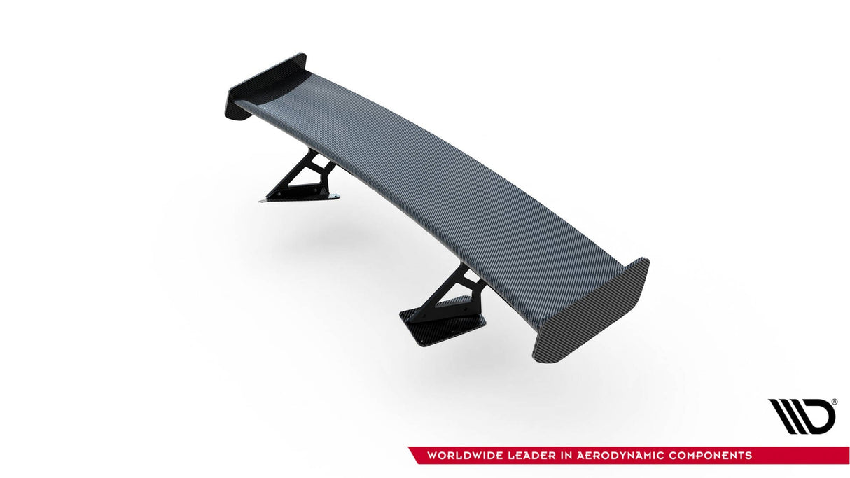 Maxton Design Carbon Spoiler With Internal Brackets Uprights + LED Chevrolet Corvette Stingray / Grand Sport C7