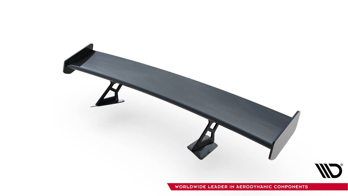 Maxton Design Carbon Spoiler With Internal Brackets Uprights + LED Chevrolet Corvette Stingray / Grand Sport C7