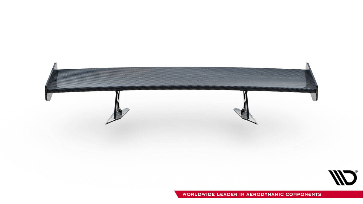 Maxton Design Carbon Spoiler With Internal Brackets Uprights + LED Chevrolet Corvette Stingray / Grand Sport C7