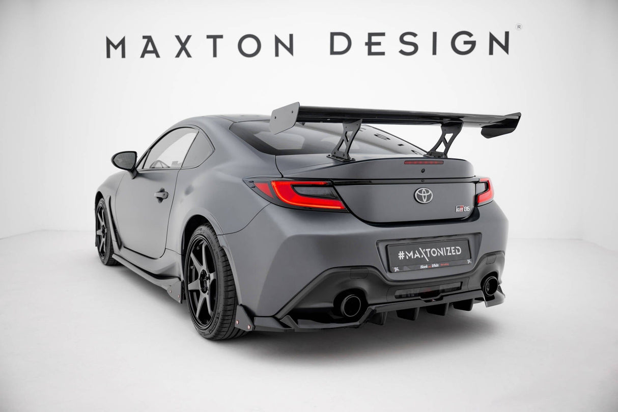 Maxton Design Carbon Spoiler With Internal Brackets Uprights Toyota GR86
