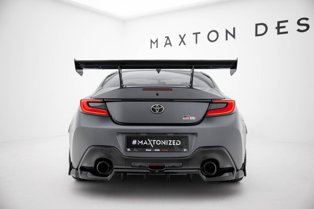 Maxton Design Carbon Spoiler With Internal Brackets Uprights Toyota GR86
