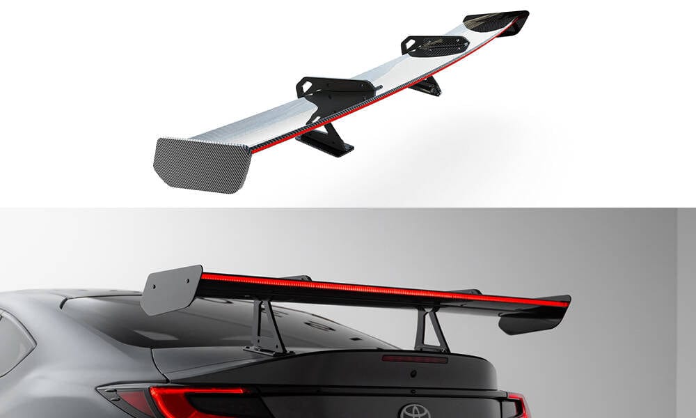 Maxton Design Carbon Spoiler With Upper Swan Mounting + LED Toyota GR86