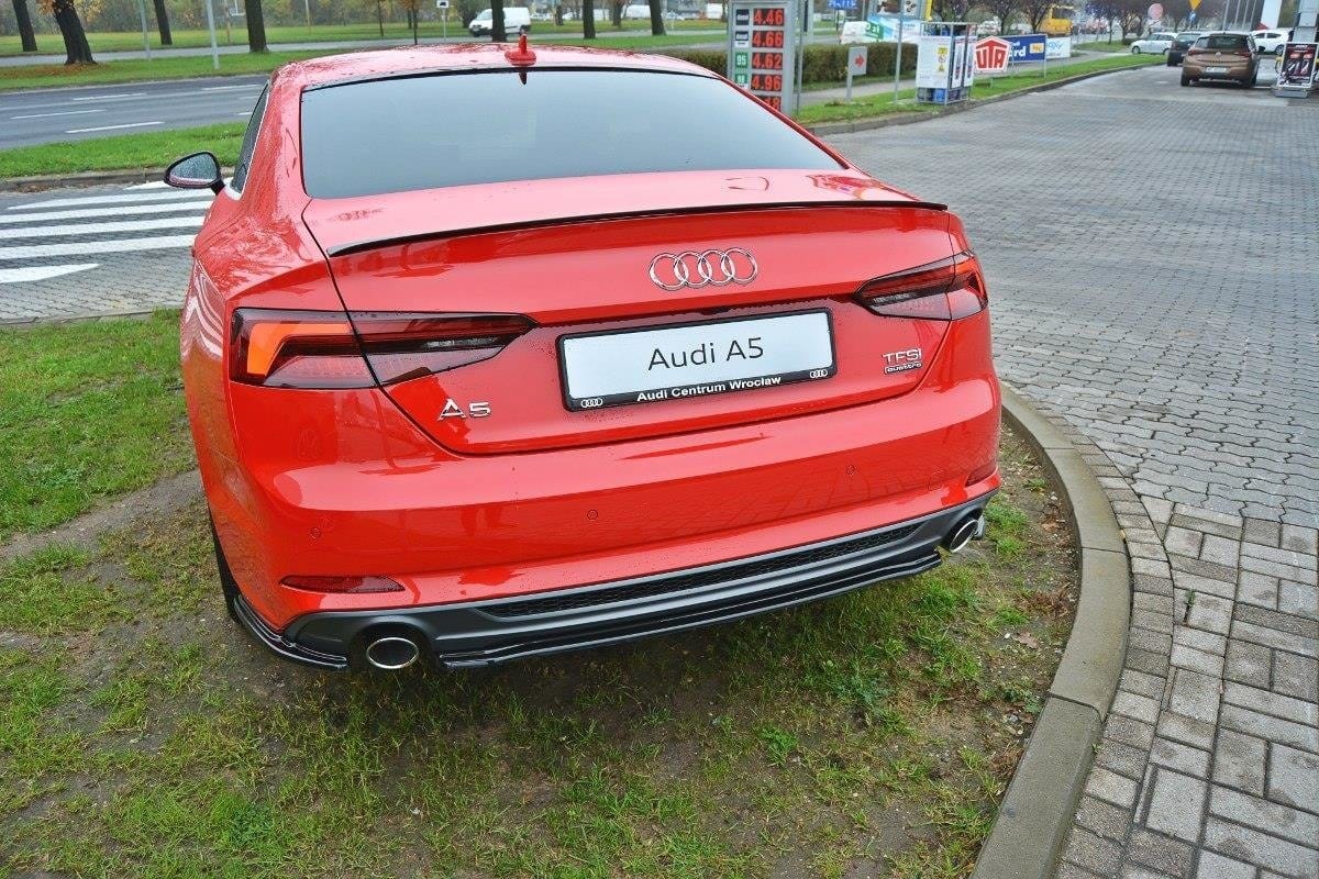 Maxton Design Central Rear Splitter Audi A5 S-Line F5 Coupe / Sportback (Without Vertical Bars)