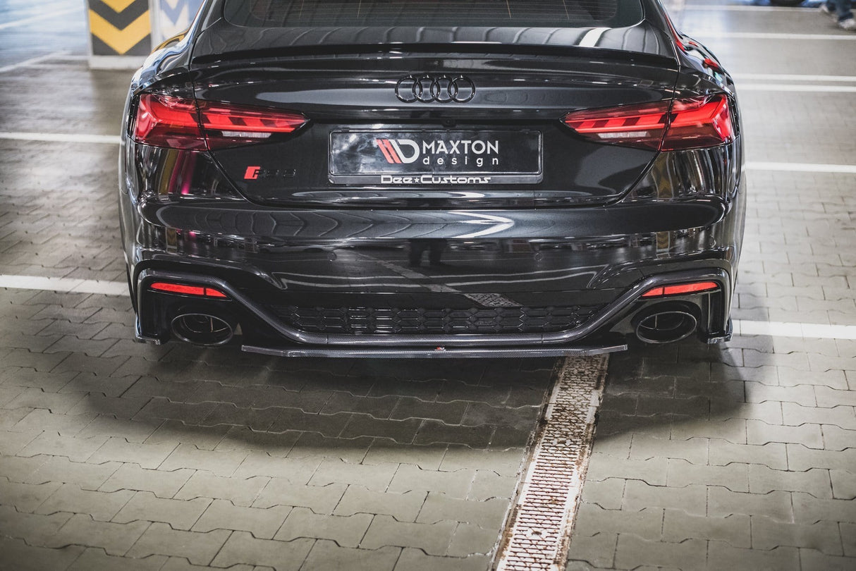 Maxton Design Central Rear Splitter Audi RS5 F5 Facelift