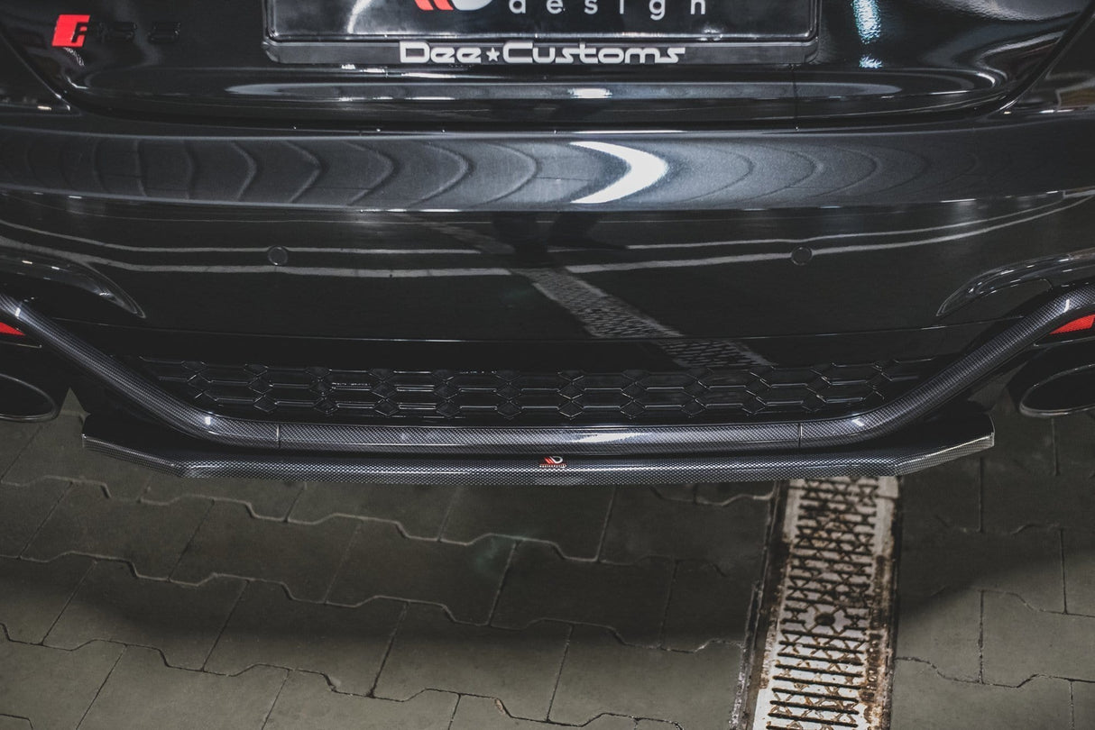 Maxton Design Central Rear Splitter Audi RS5 F5 Facelift